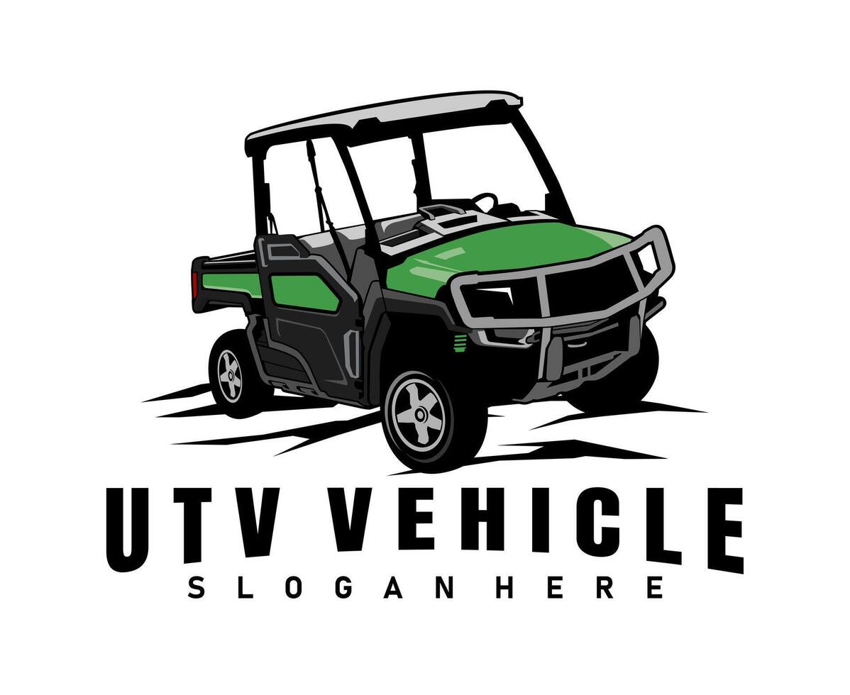 utv green farm design vector