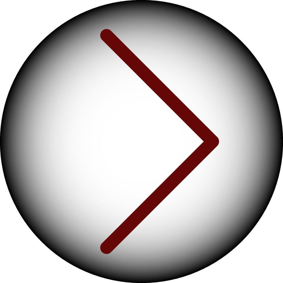 Right Arrow icon red color black and white gradient vector