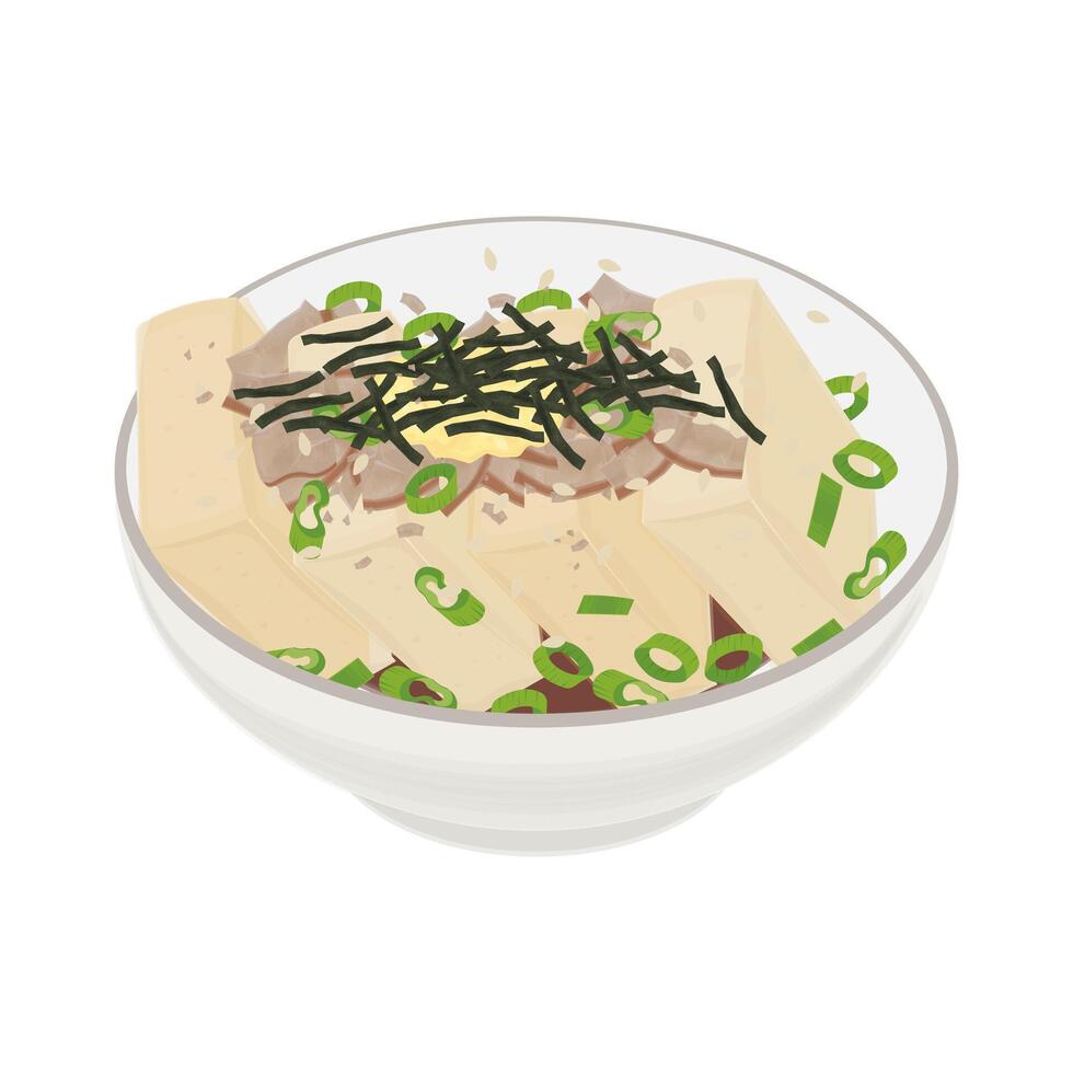 Illustration Logo Clipart Hiyayakko on a Bowl vector