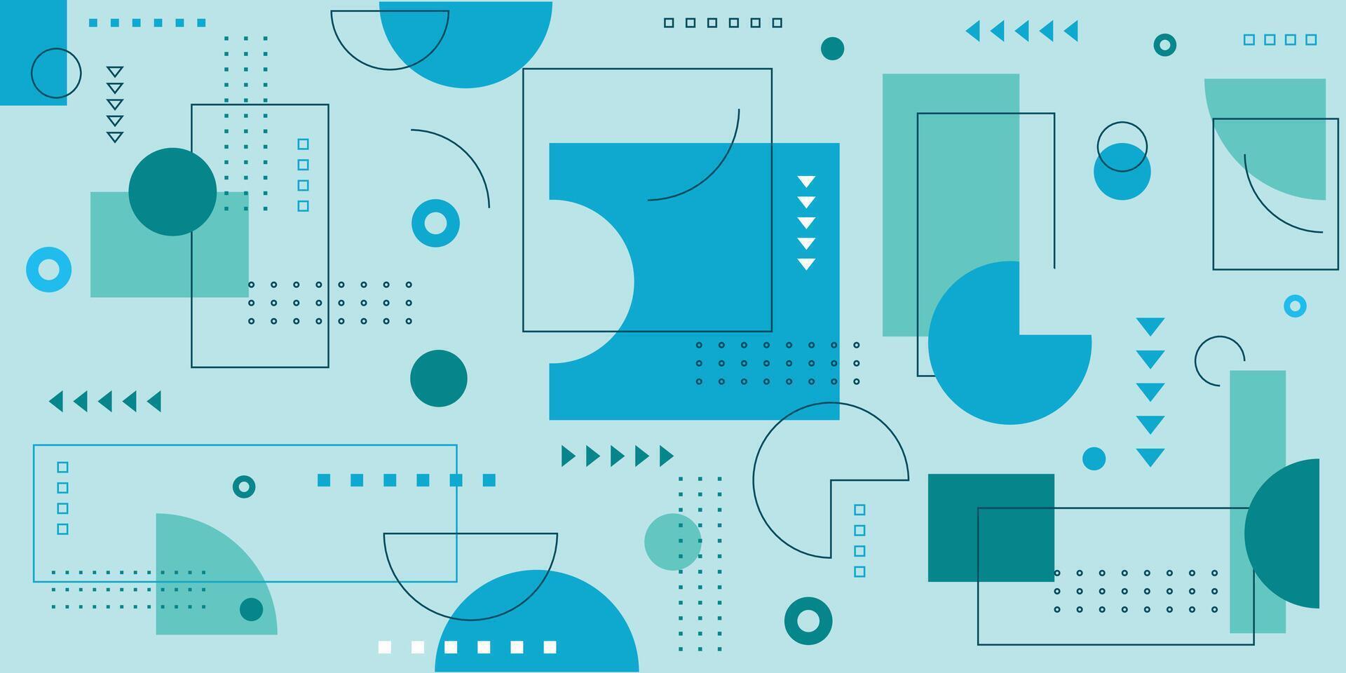 Flat design geometric shape abstract background trendy. vector