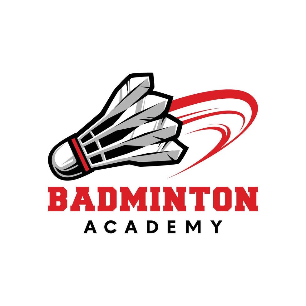 Badminton Shuttlecock logo design vector