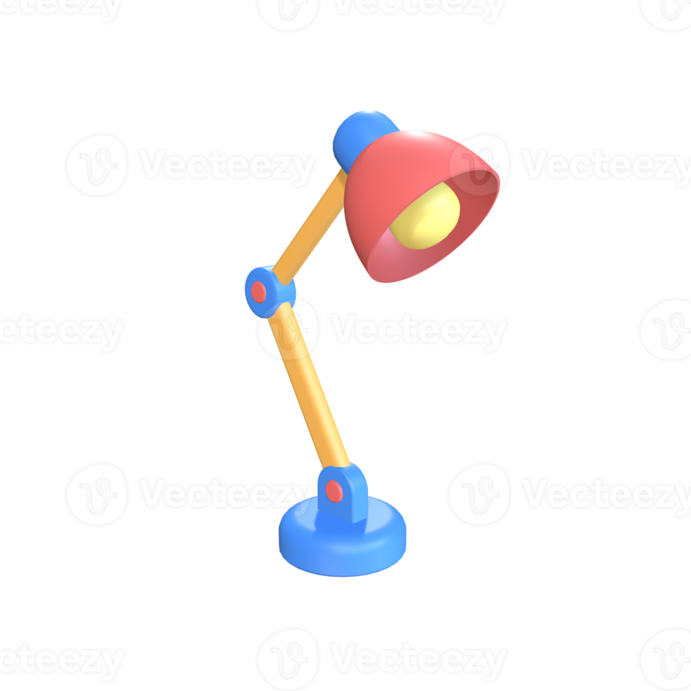 3D Ilustration Study lamp png