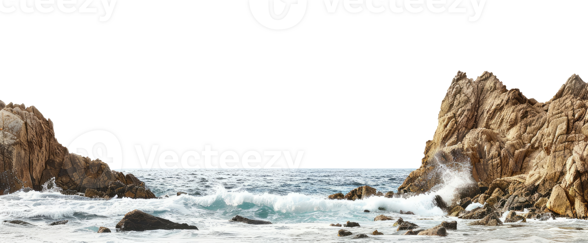 Rocky Ocean Shoreline png