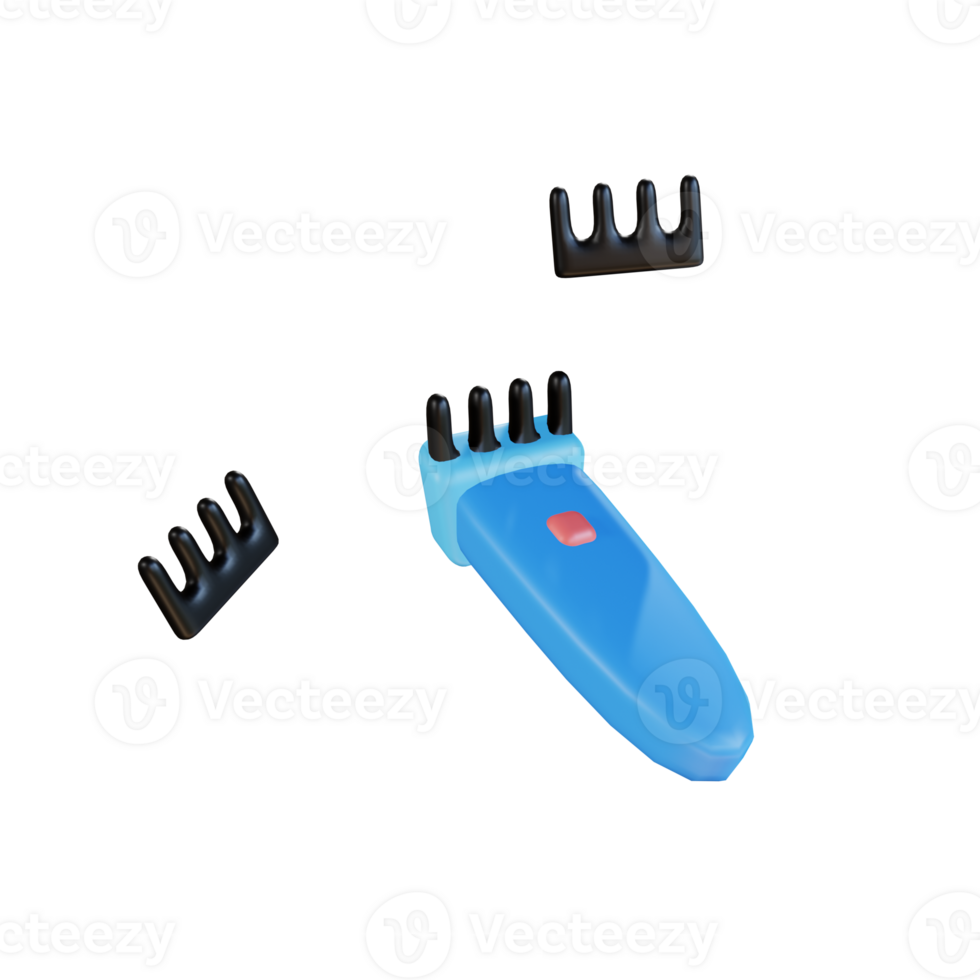 3D Ilustration Hair Cutter png