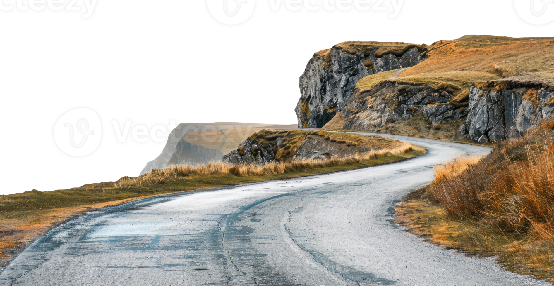 Road with a Cliff png