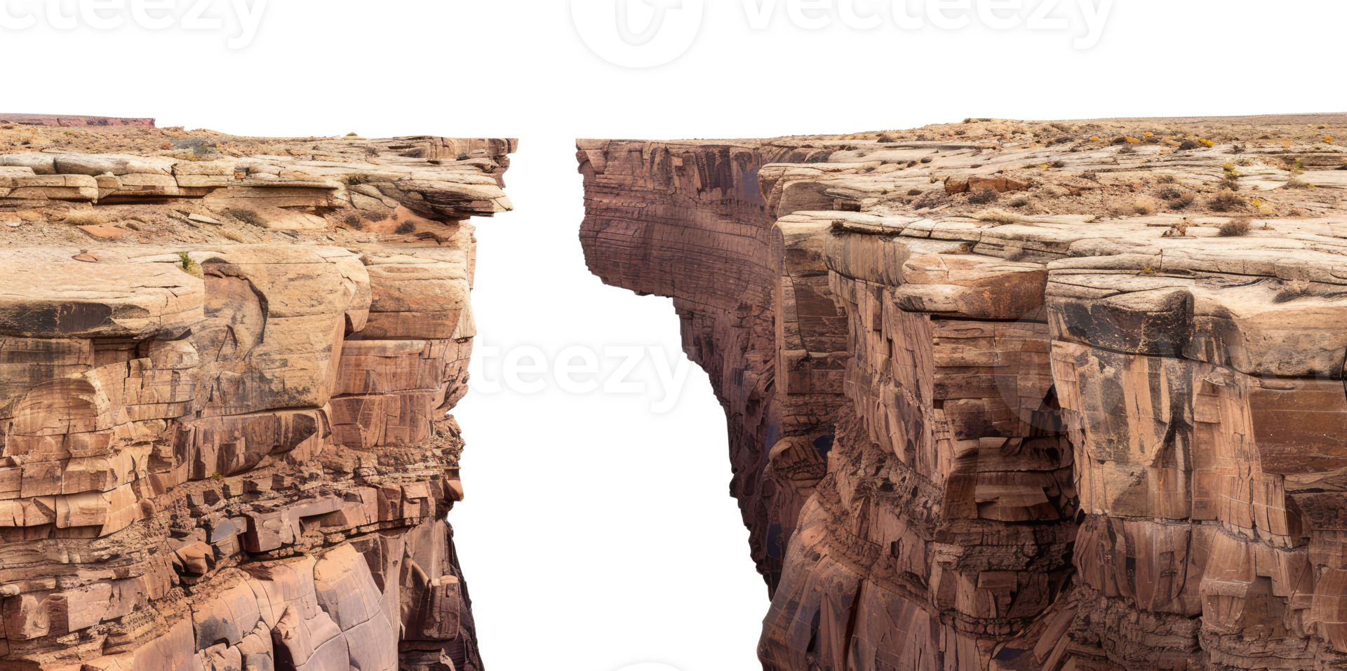 Canyon with Gap Between Two Sides png