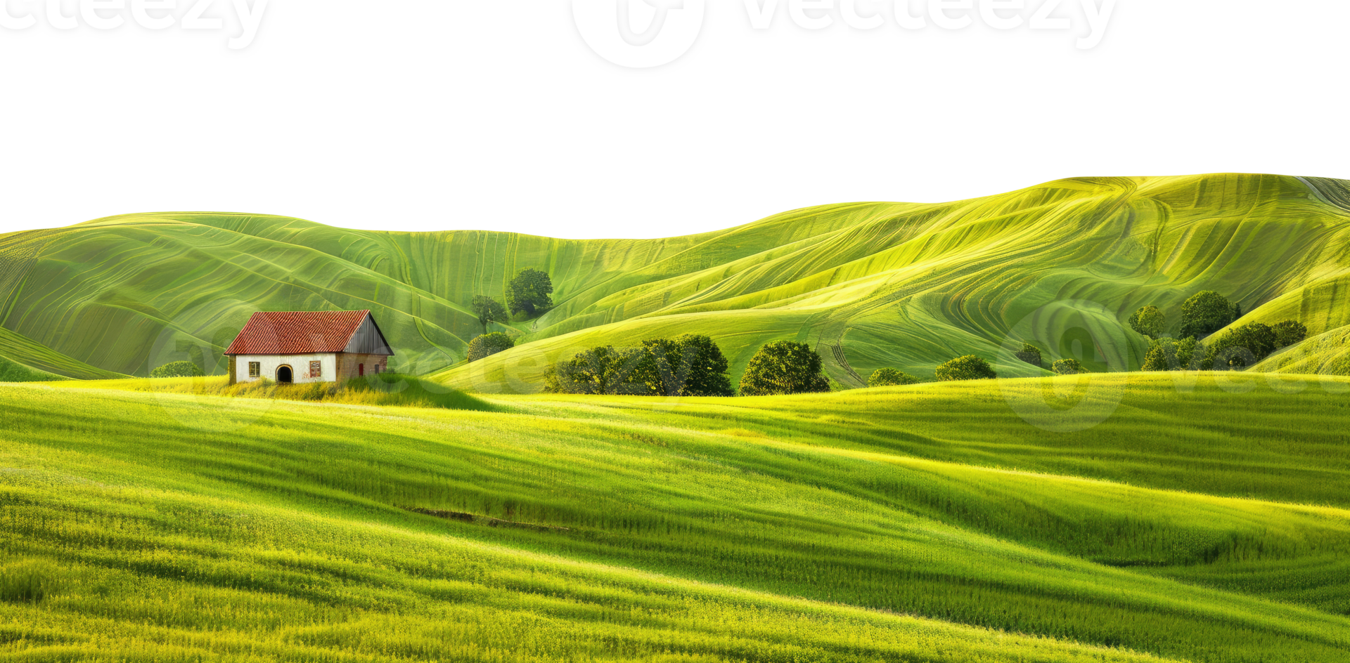 Small House in a Green Field png