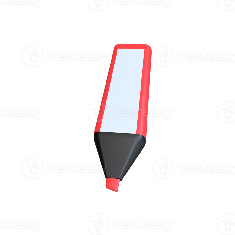3D Ilustration Highlighter png