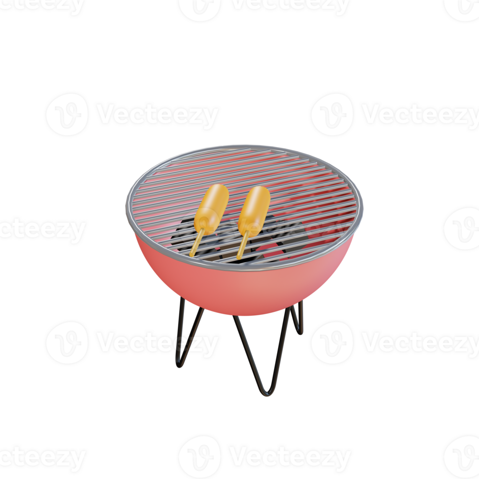 3D Ilustration Meat Burner png
