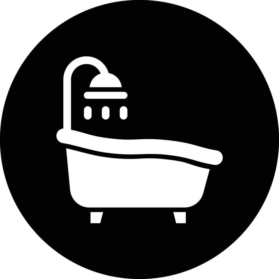 Bath tub Icon Design Illustration vector