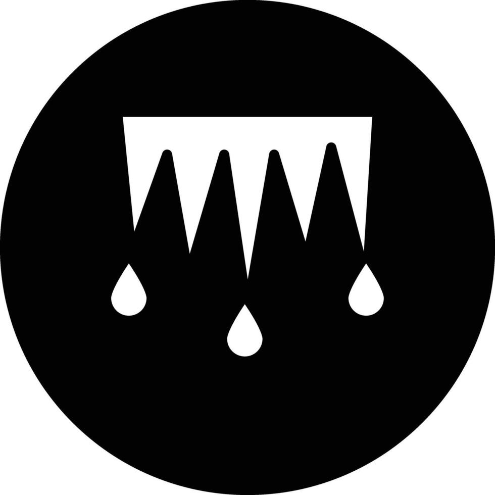 Icicles Icon Design Illustration vector