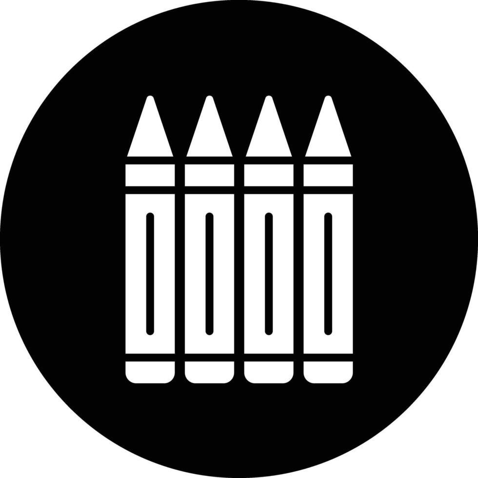Crayons Icon Design Illustration vector