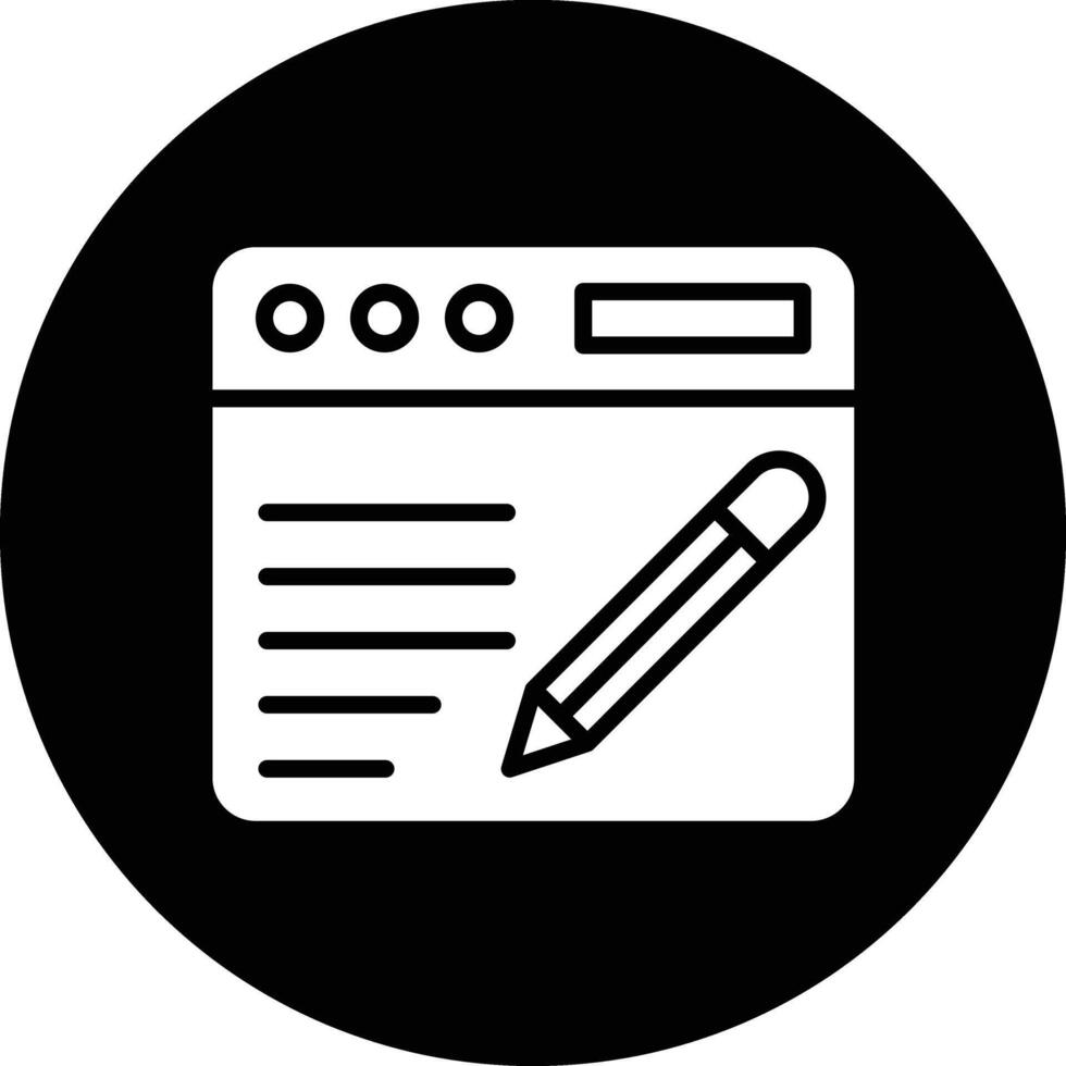Blogging Icon Design Illustration vector