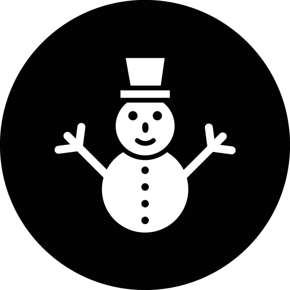Snowman Icon Design Illustration vector