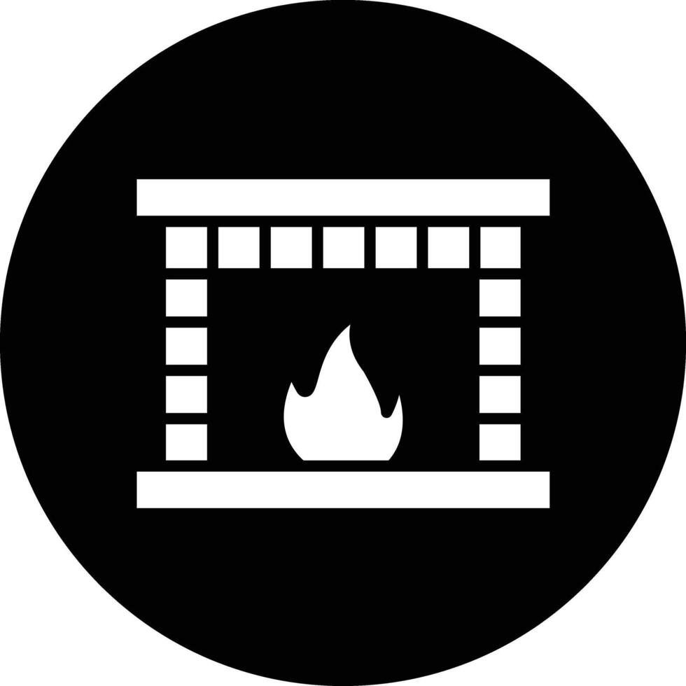 Fireplace Icon Design Illustration vector
