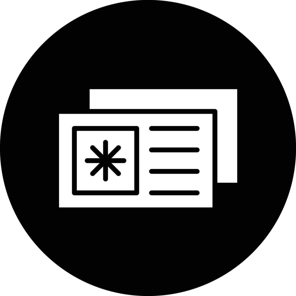 Postcard Icon Design Illustration vector
