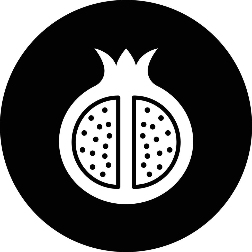 Pomegranate Icon Design Illustration vector