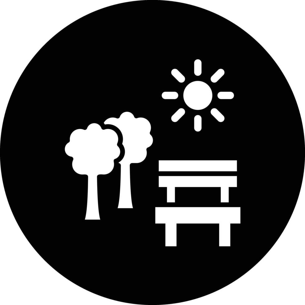 Park Icon Design Illustration vector