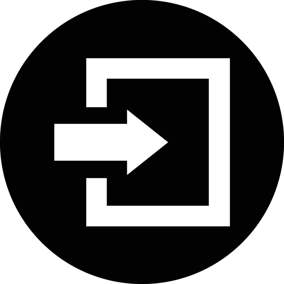 Log in Icon Design Illustration vector