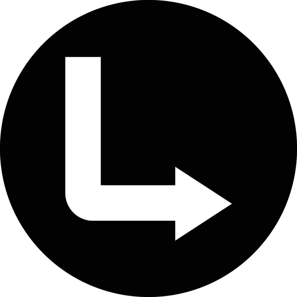 Down right Icon Design Illustration vector
