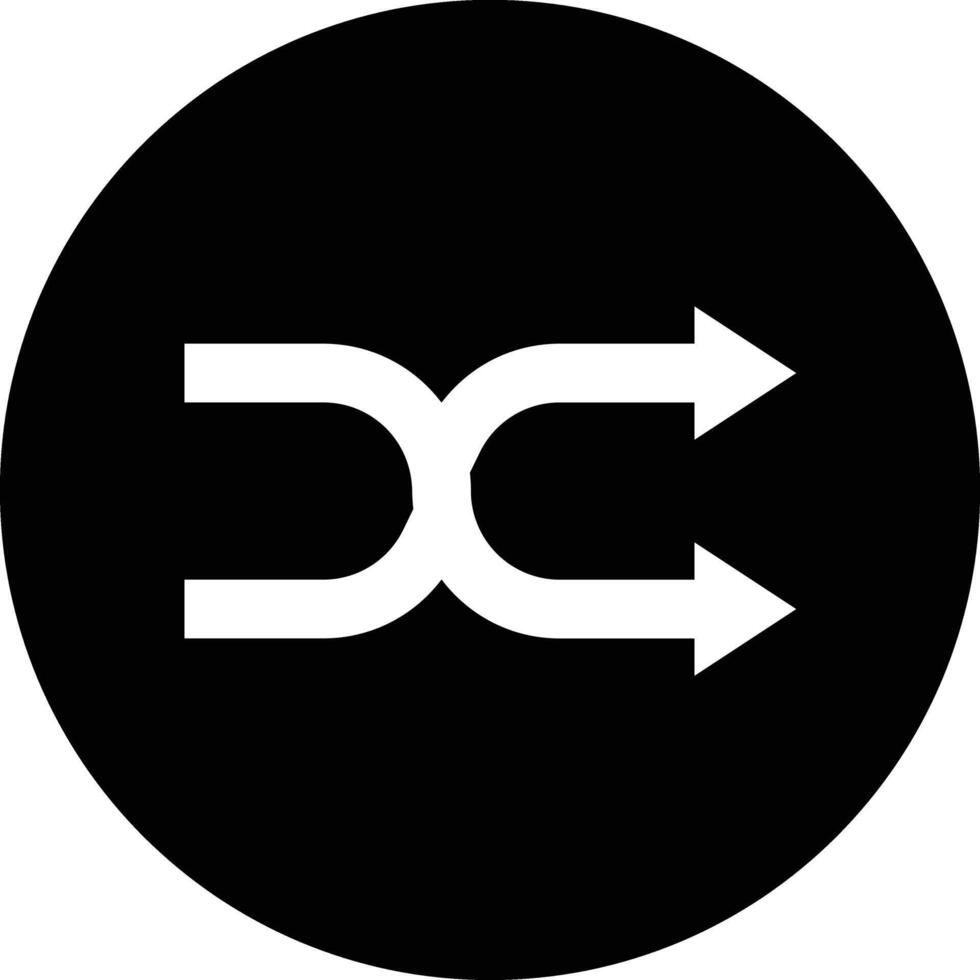 Shuffle Icon Design Illustration vector