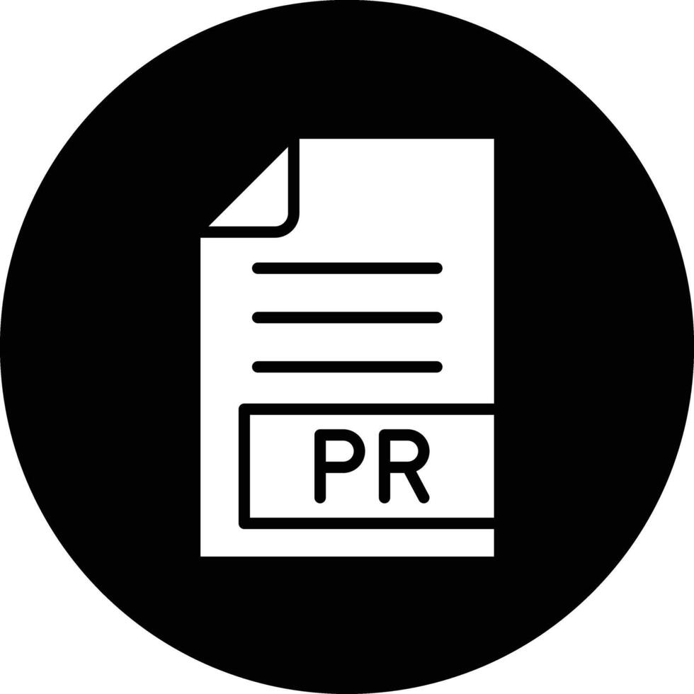 PR Icon Design Illustration vector