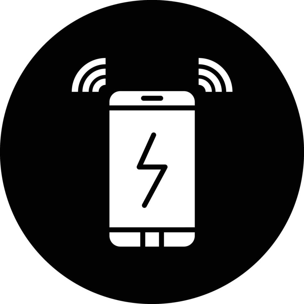 Wireless charging Icon Design Illustration vector