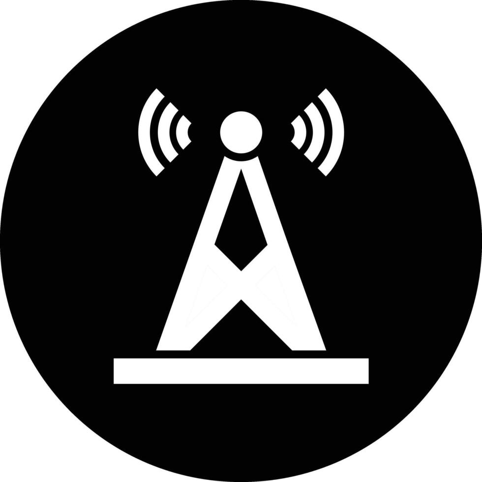 Signal tower Icon Design Illustration vector