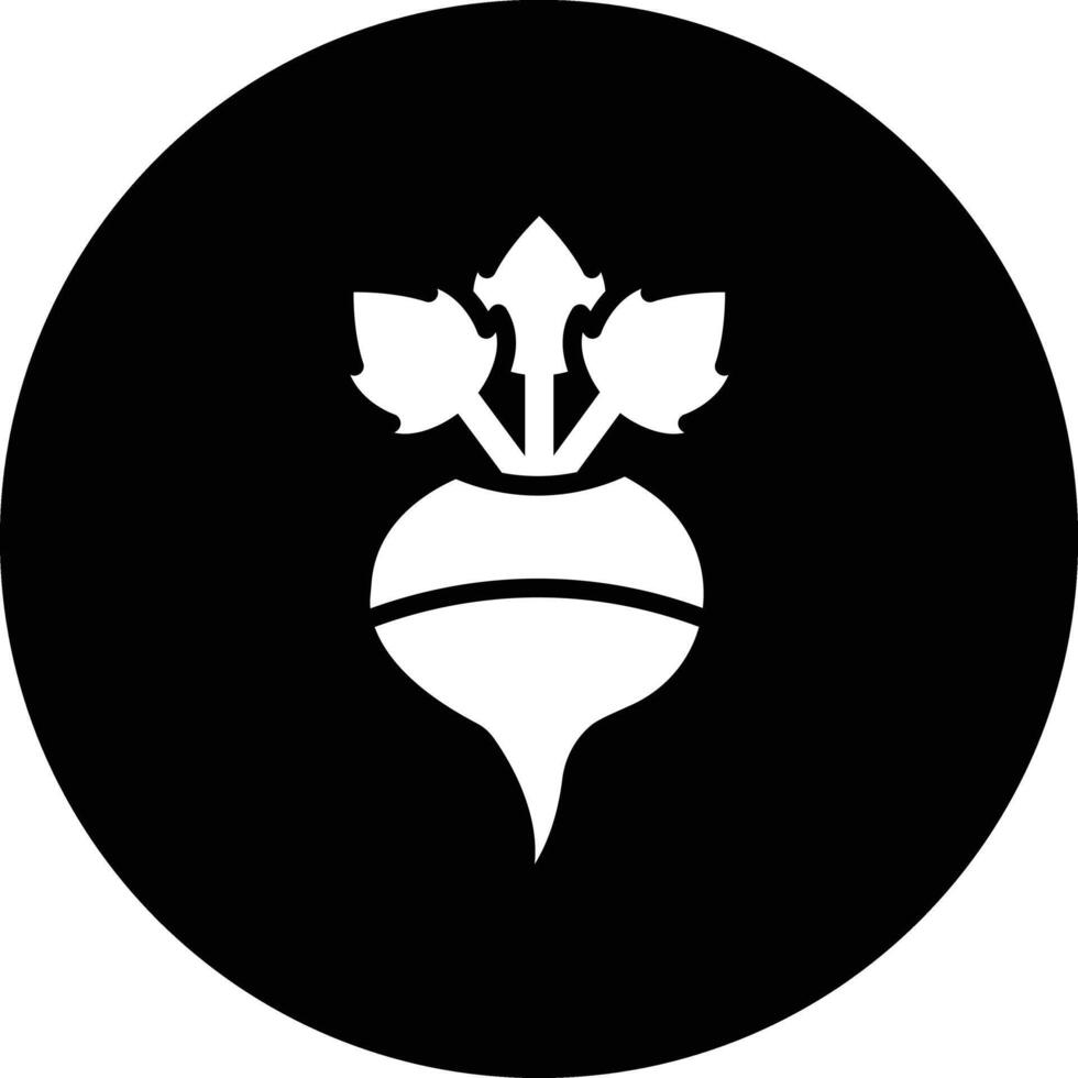 Turnip Icon Design Illustration vector