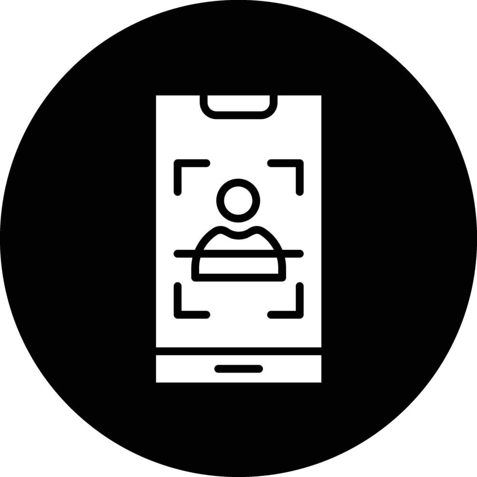 Face Scan Icon Design Illustration vector