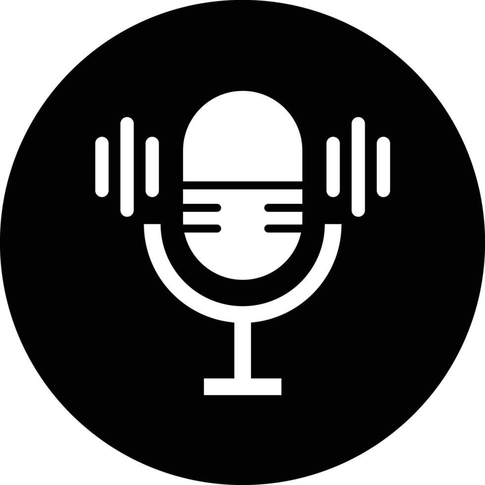 Microphone Icon Design Illustration vector