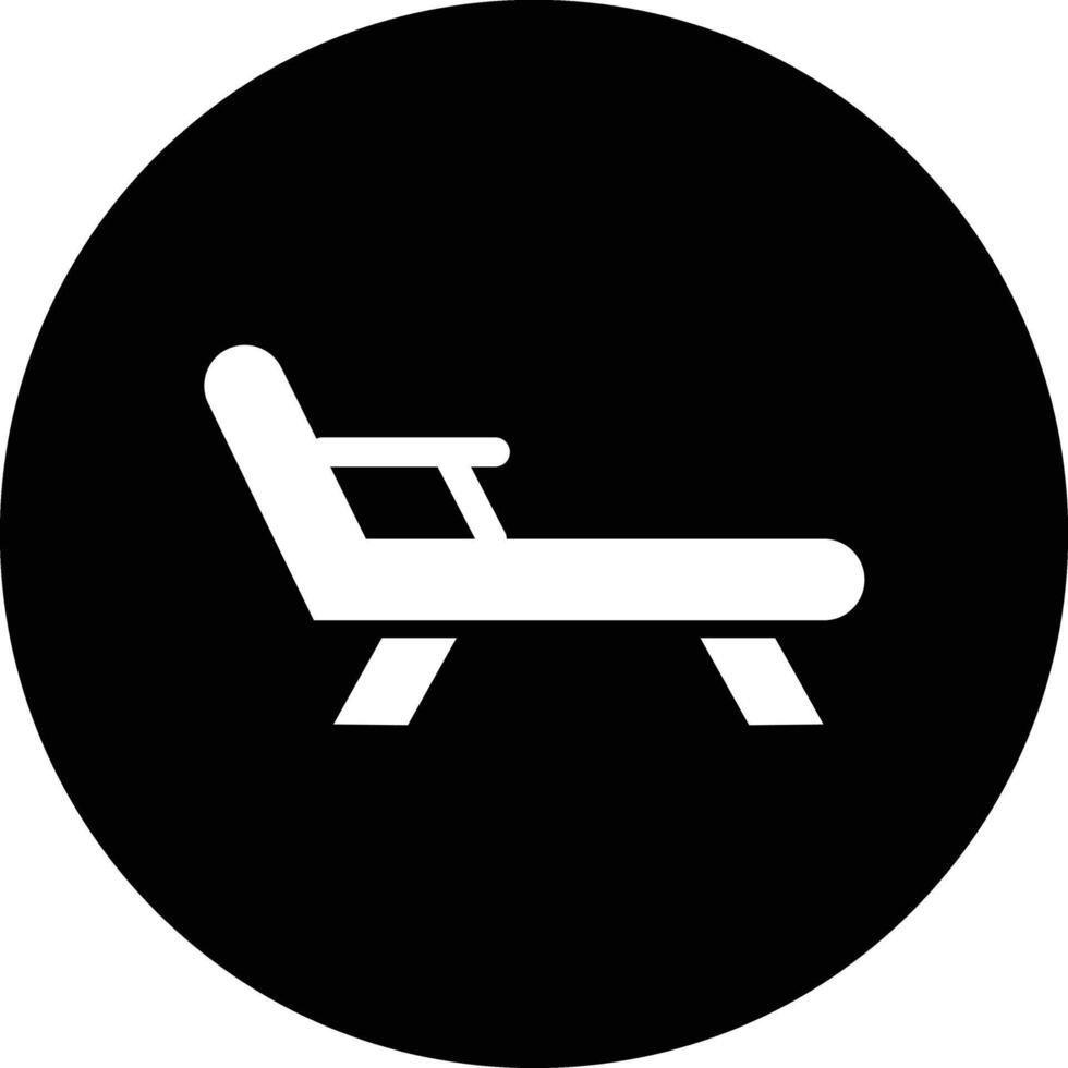 Deck chair Icon Design Illustration vector