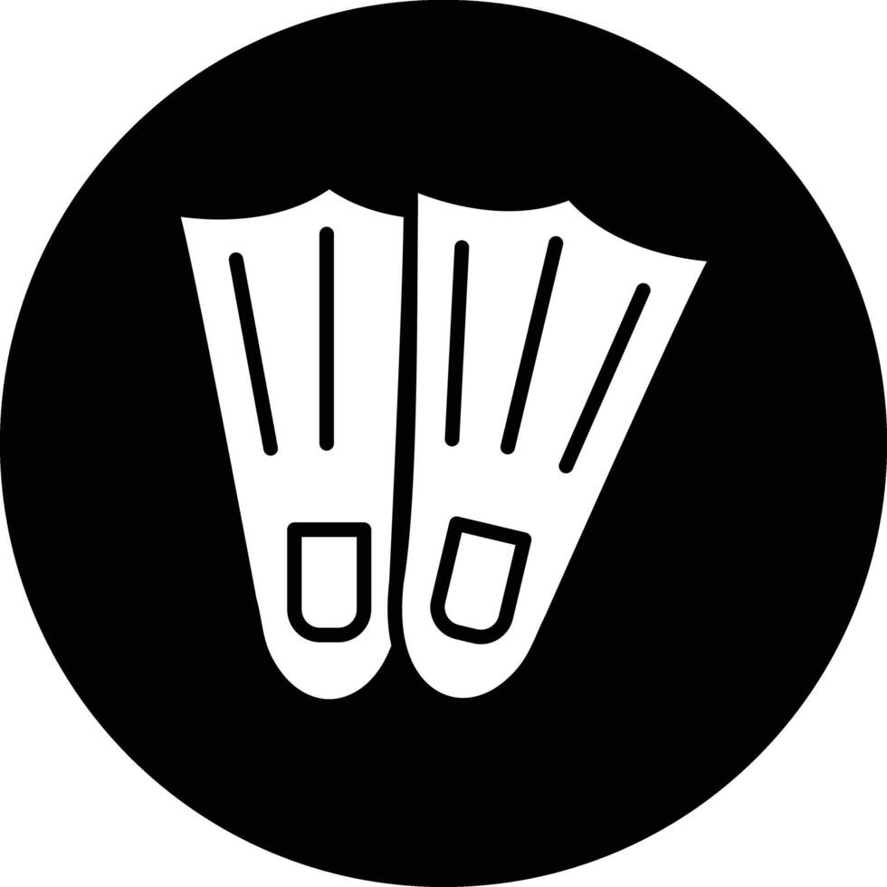 Fins Icon Design Illustration vector