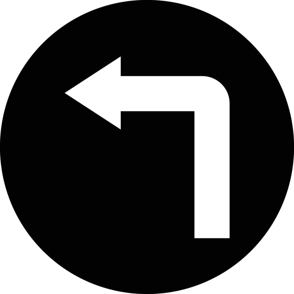Turn left Icon Design Illustration vector