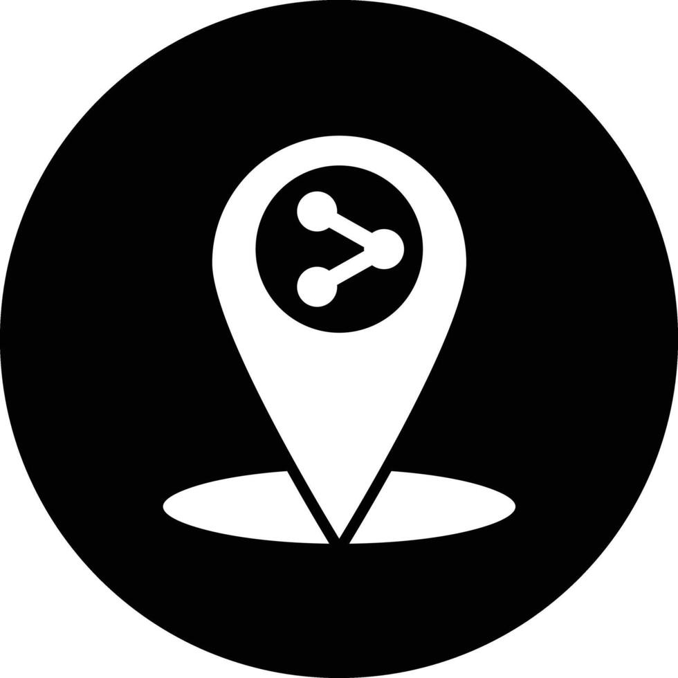 Share location Icon Design Illustration vector