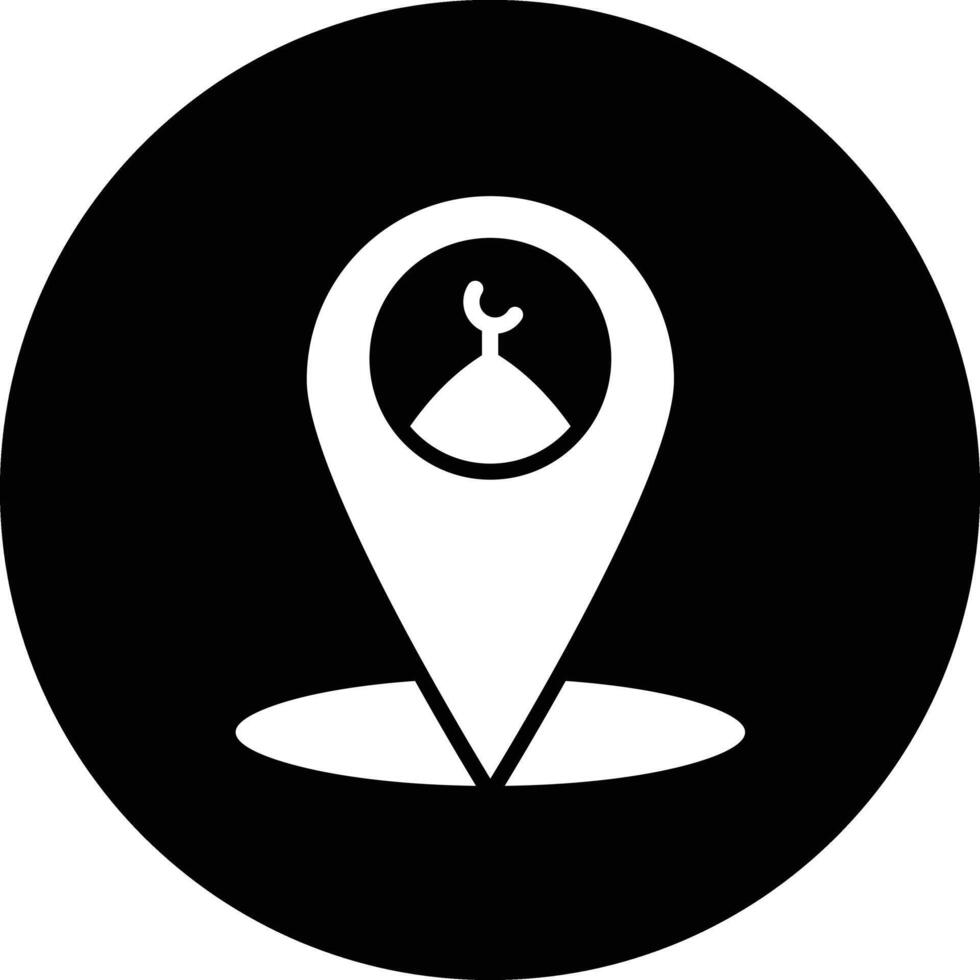 Mosque location Icon Design Illustration vector