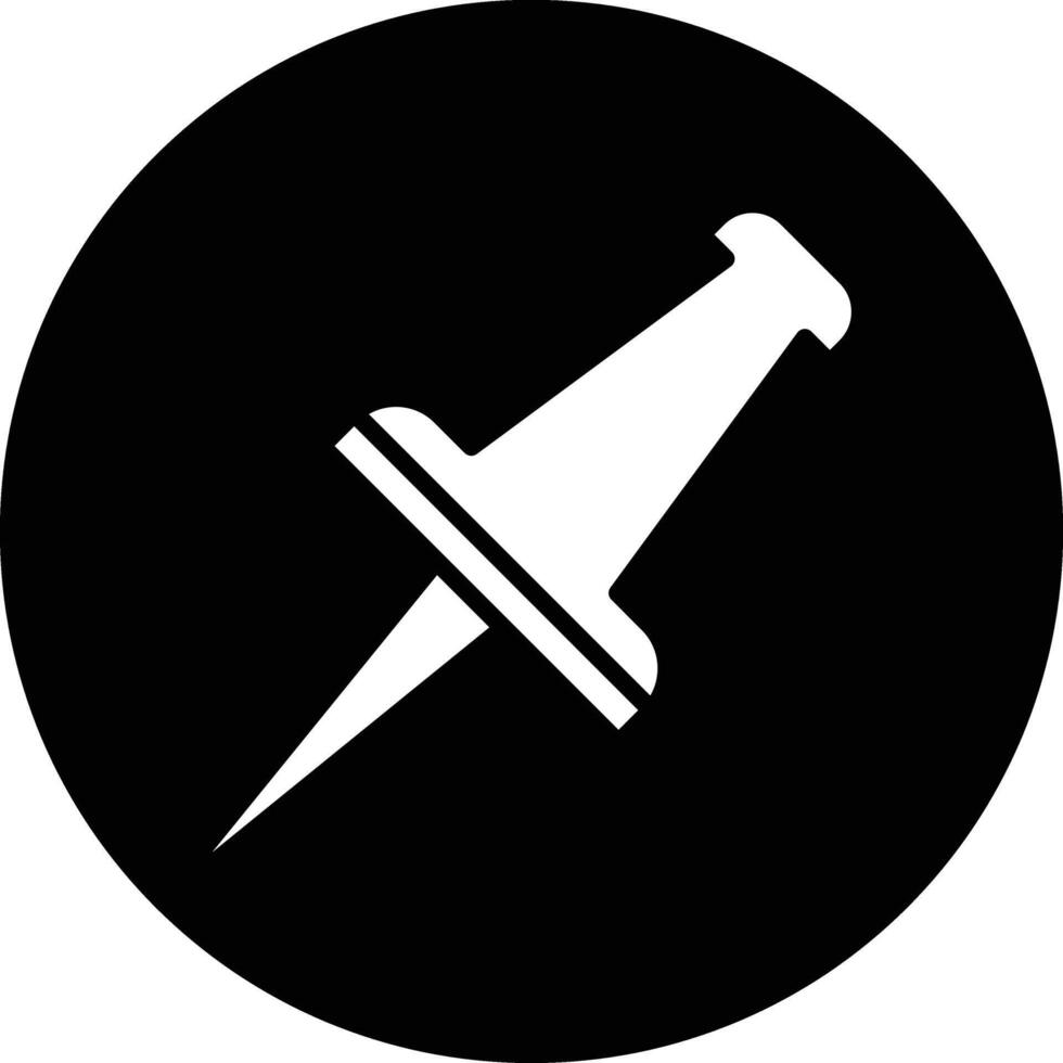 Pushpin Icon Design Illustration vector