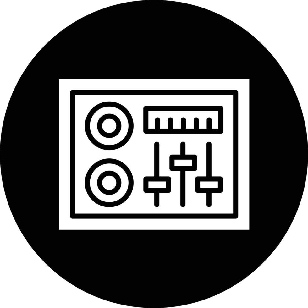Dj Mixer Icon Design Illustration vector