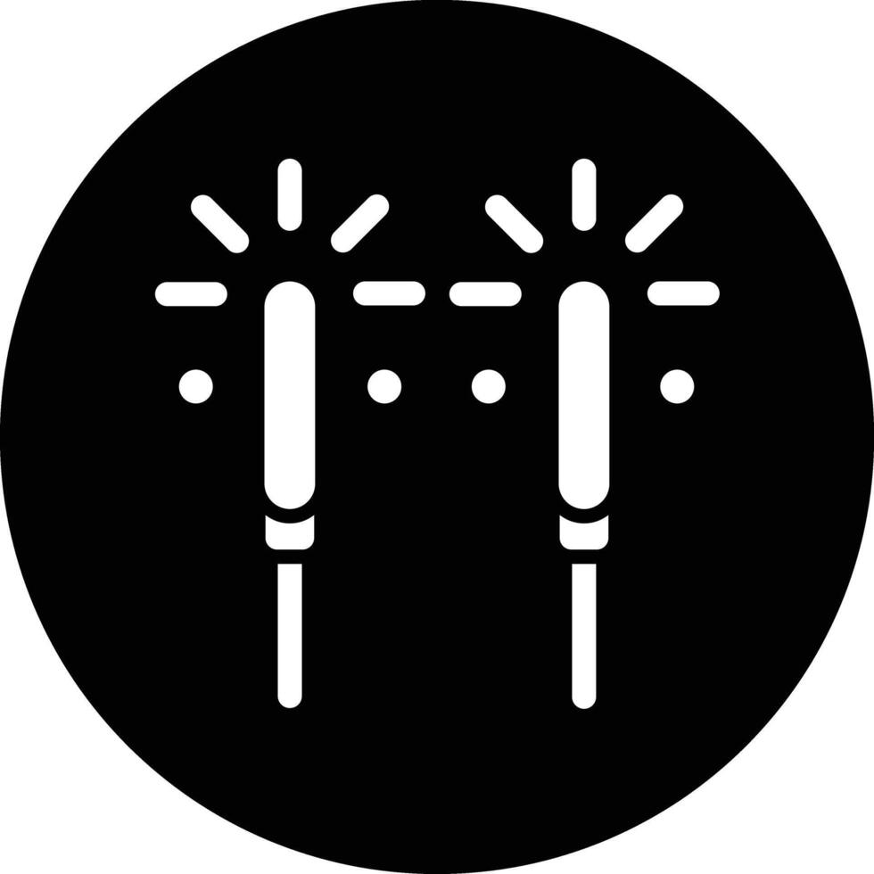 Sparkler Icon Design Illustration vector