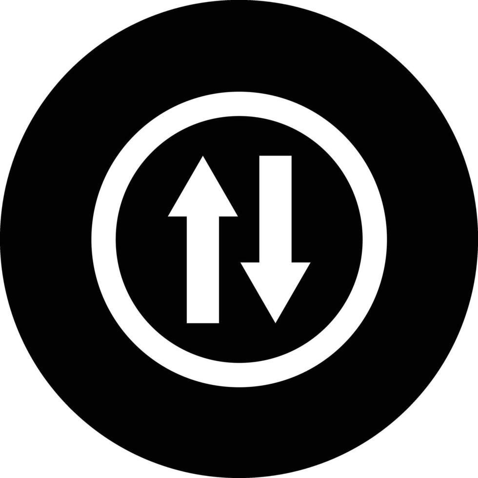 Two way Icon Design Illustration vector