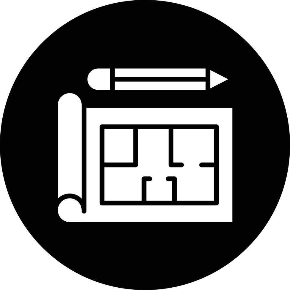 Blueprint Icon Design Illustration vector