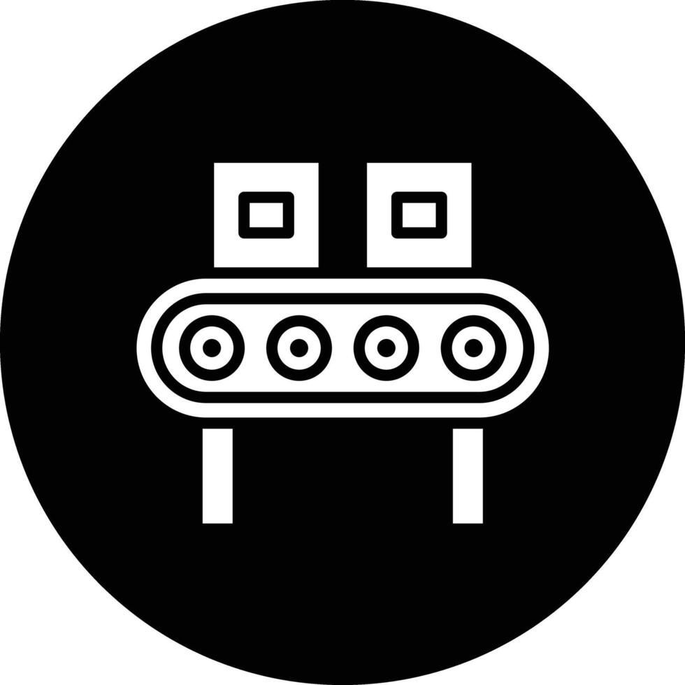 Conveyor Icon Design Illustration vector