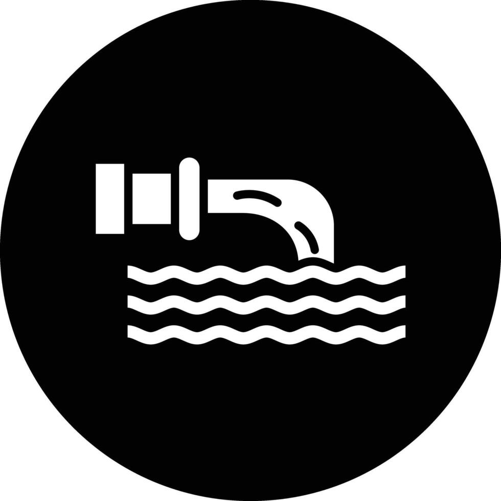 Waste water Icon Design Illustration vector