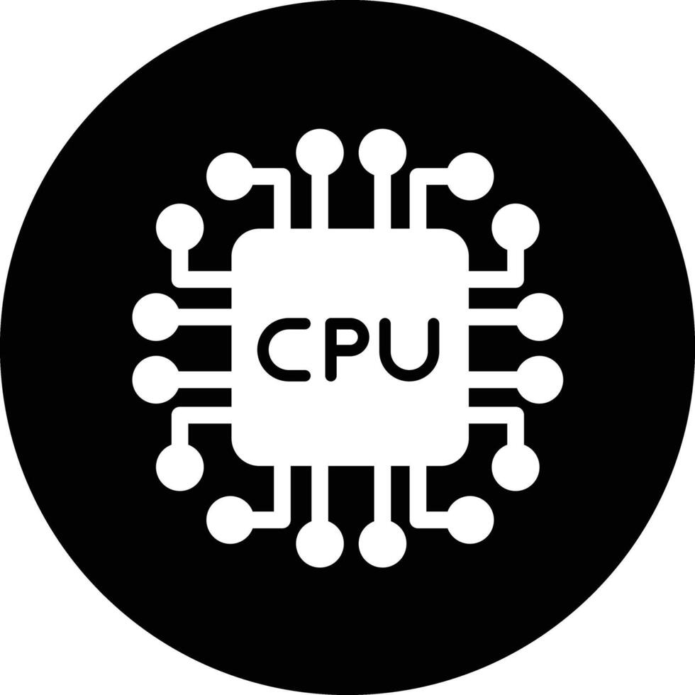 Cpu Icon Design Illustration vector