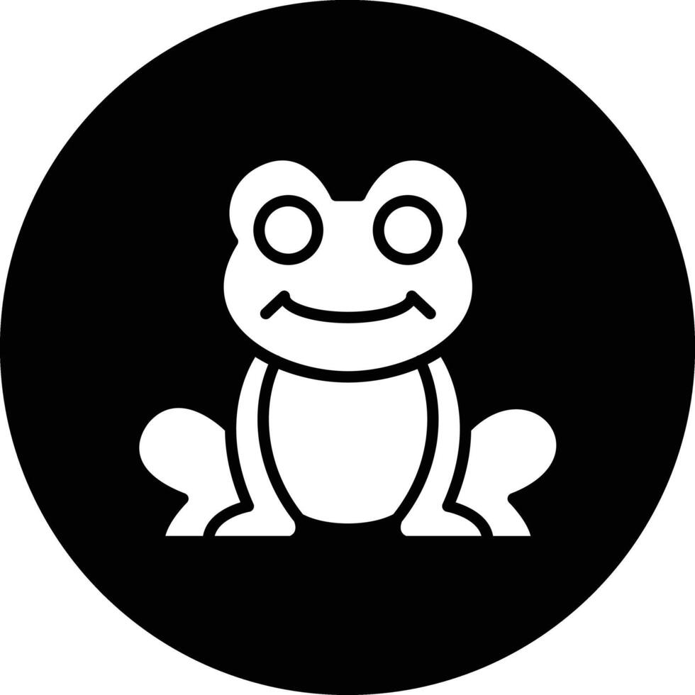 Frog Icon Design Illustration vector
