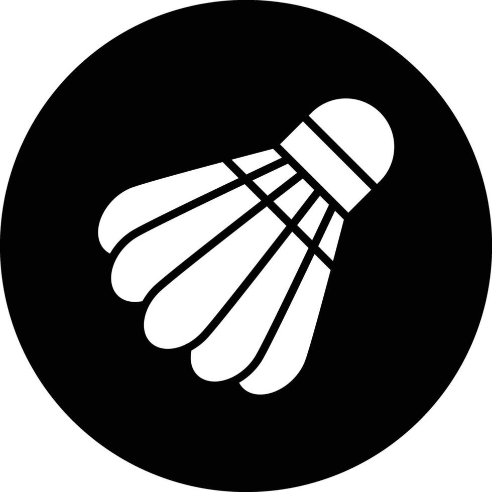 Shuttlecock Icon Design Illustration vector