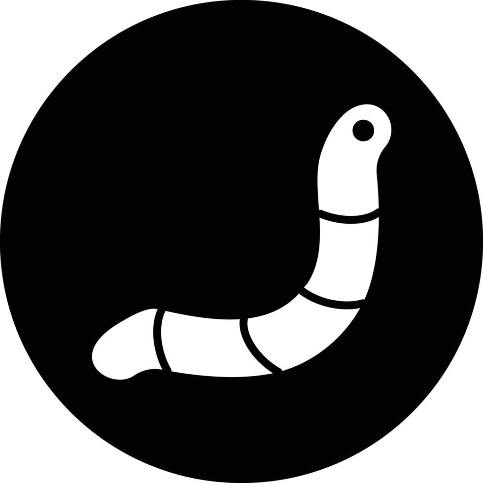 Worm Icon Design Illustration vector