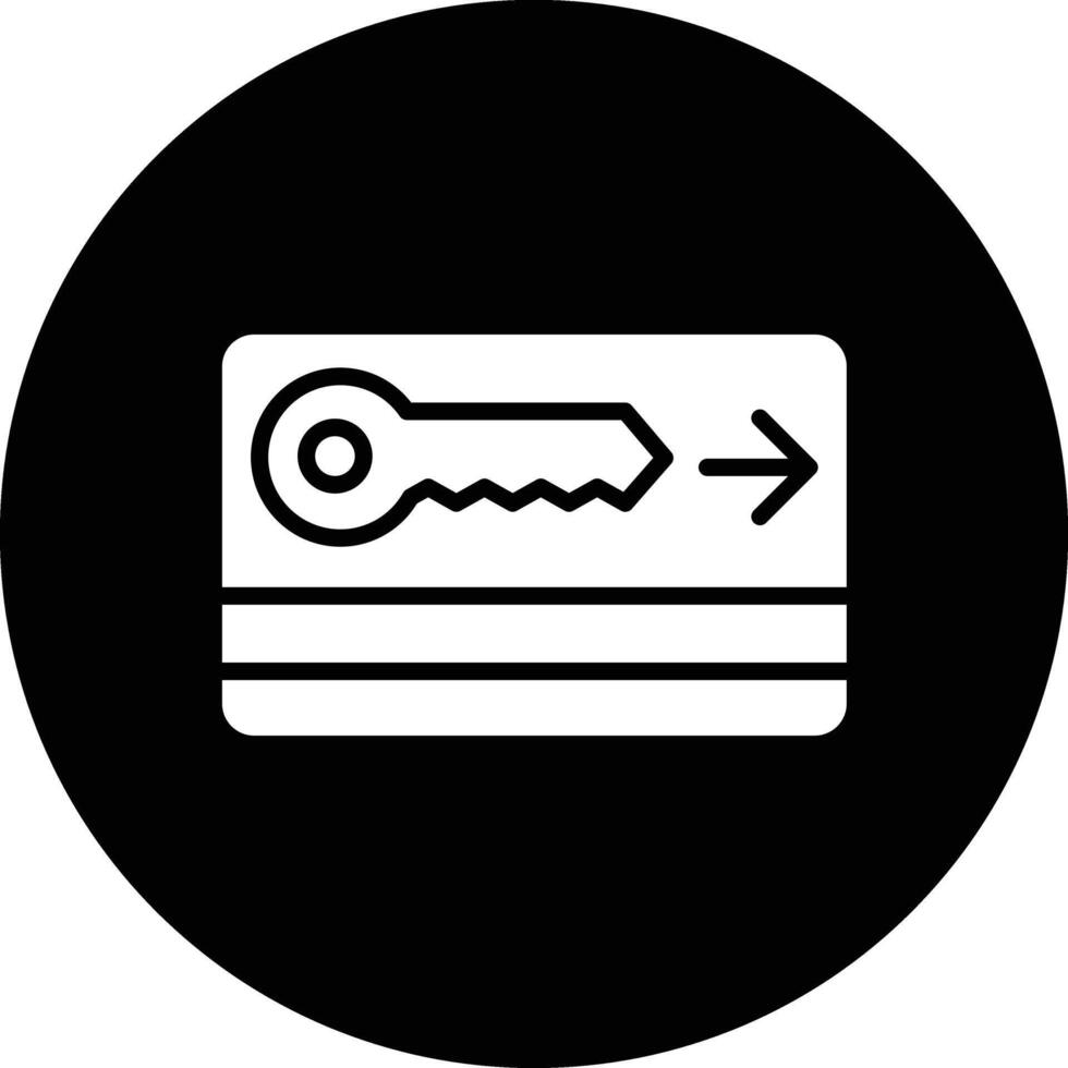 Key card Icon Design Illustration vector