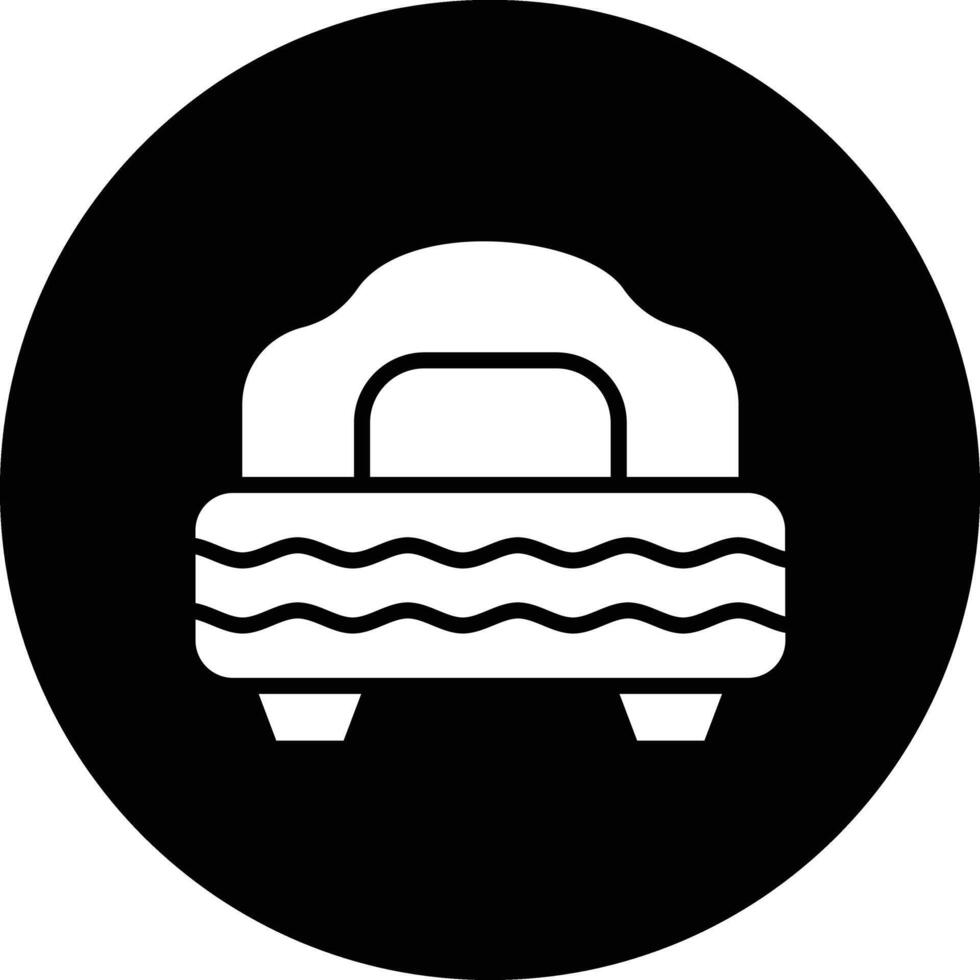 Single bed Icon Design Illustration vector