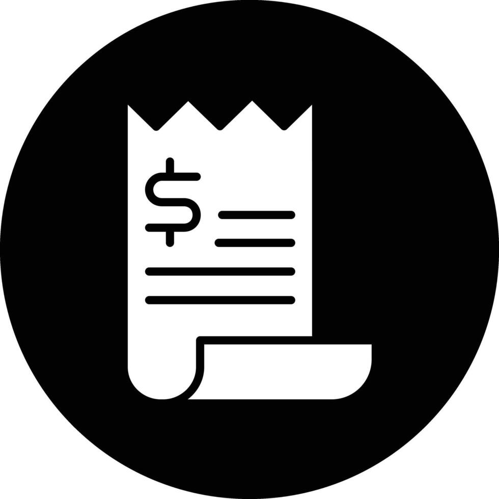 Bill Icon Design Illustration vector